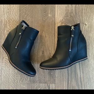 Soul Naturalizer Black Haley Wedge Ankle Boots